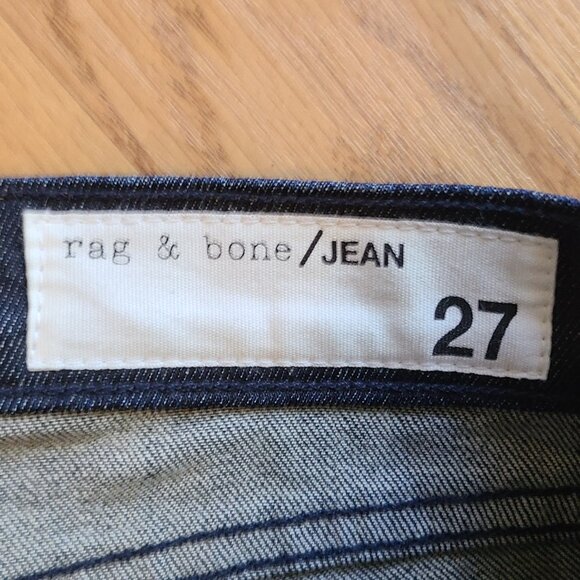 NEW! RAG & BONE THE DRE classic LOW RISE SLIM BOYFRIEND TAPERED LEG JEANS sz 27 - Picture 7 of 8